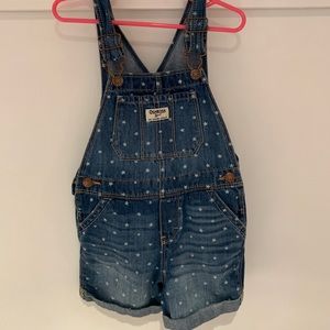 Osh Kosh B’gosh star denim overall shorts